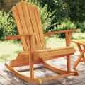 vidaXL Záhradná hojdacia stolička Adirondack tíkový masív