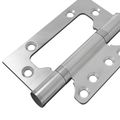 vidaXL Pánt 8 ks 100 x 75 x 13 mm Strieborná Oceľ