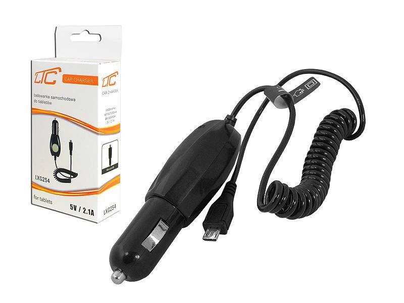 Autoadaptér 12V/5V 2,1A s konektorom micro USB, LTC LXG254 Autoadaptér 12V/5V 2,1A s konektorom micro USB, LTC LXG254