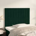 vidaXL Čelo postele tmavozelené 80x5x118/128 cm zamatové