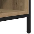 vidaXL Skriňa na topánky 131 x 35 x 50 cm Inžinierske drevo a železo