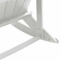 vidaXL Adirondack hojdacie kreslá 2 ks Biela HDPE