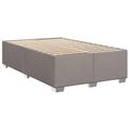 vidaXL Posteľ boxspring s matracom Sivohnedá 120 x 200 cm Látka