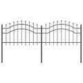 vidaXL Záhradný plot WOERDEN 240 x 115 cm Povrchovo upravená oceľ Sivá