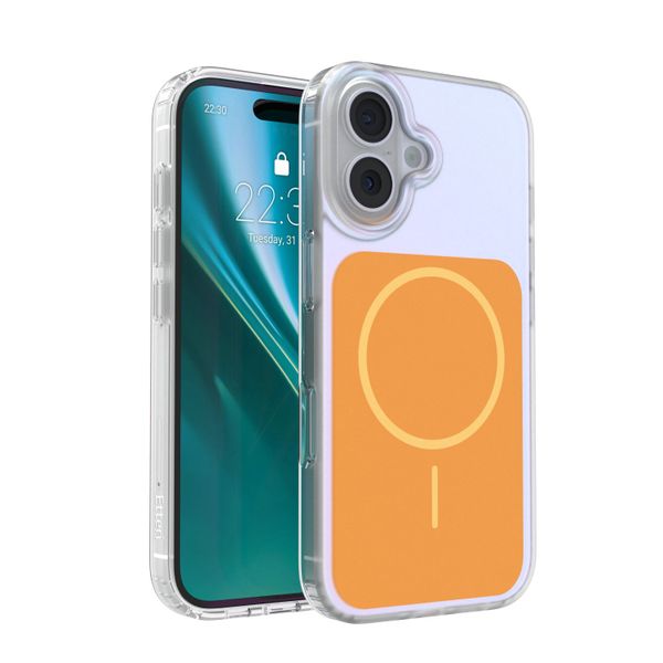 Puzdro Etteri Hidden Pearl pre iPhone 16 6,1" oranžová