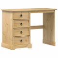 vidaXL Toaletný stolík Corona 104x47x75 cm borovicový masív