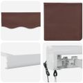 vidaXL Automaticky zaťahovacia markíza hnedá 400x300 cm