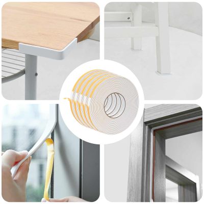 vidaXL Samolepiaca penová páska 5 pcs Biela 10mm x 10m CR Pena