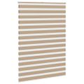 vidaXL Zebrová roleta pieskovo hnedá 155x230 cm šírka látky 150,9 cm polyester