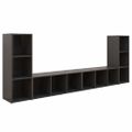 vidaXL TV skrinky 4 ks sivé 107x35x37 cm drevotrieska