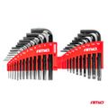 Imbusové klíče hex a torx z CRV oceli, černá 22ks AMiO-04297