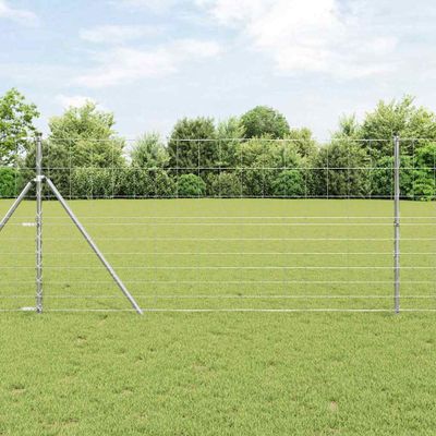 vidaXL Divoký plot Horúce zinkovanie 1000 x 120 x 0,18 cm Železo