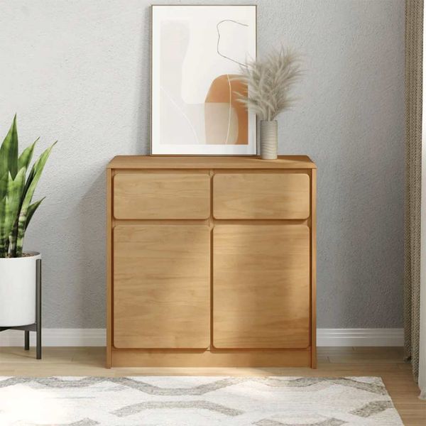 vidaXL Komoda SAUDA dub 80x43x75,5 cm borovicový masív