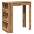 vidaXL barový stôl s úložným stojanom Artisan Dub 102x50x103,5 cm
