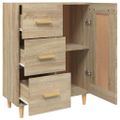 vidaXL Komoda vo farbe dubu sonoma 69,5x34x90 cm spracované drevo