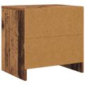 vidaXL Nočný stolík Staré drevo 45 x 34 x 44,5 cm Kompozitné drevo