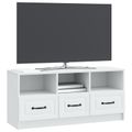 vidaXL TV skrinka Biela 102 x 34,5 x 47 cm Kompozitné drevo