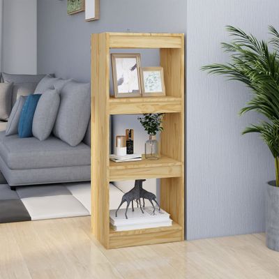 vidaXL Knižnica/deliaca stena 40x30x103,5 cm, borovicový masív