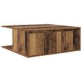 vidaXL Konferenčný stolík Staré drevo 80 x 80 x 31 cm Kompozitné drevo