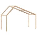 vidaXL Strecha na detskú posteľ 213x95,5x144,5 cm borovicový masív