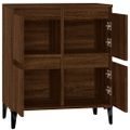 vidaXL Komoda hnedý dub 60x35x70 cm spracované drevo