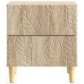 vidaXL Nočný stolík Dub sonoma 43 x 34,5 x 48 cm Kompozitné drevo