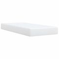 vidaXL Boxspring posteľ s matracom biela 90x190 cm umelá koža