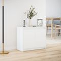 vidaXL Komoda s LED biela 72x34x61 cm kompozitné drevo