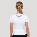 Dámske tričko Tribal Ribbed White - GymBeam, veľkosť XL