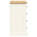 vidaXL Komoda so zásuvkami VIGO 113x40x75 cm biela borovicový masív