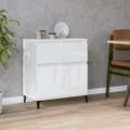 vidaXL Komoda vysoký lesk biela 60x35x70 cm spracované drevo
