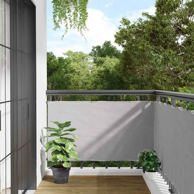 vidaXL Balkónová zástena, sivá 600x90 cm, PVC