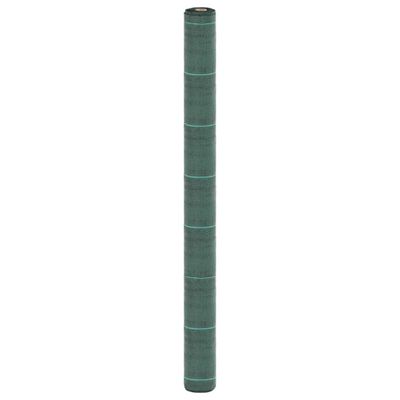 vidaXL Membrána proti burine zelená 1,5x100 m PP