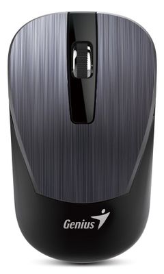 POŠKOZENÝ OBAL - GENIUS NX-7015/ 1600 dpi/ Blue-Eye senzor/ bezdrátová/ kovově šedá Myš, bezdrátová, optická, 1600dpi, 3 tlacítka, Blue-Eye senzor, USB, kovove šedá  - POŠKOZENÝ OBAL