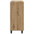 vidaXL Kozmetický stolík do kúpeľne Dub artisan 60 x 35 x 80 cm