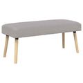 vidaXL lavička Jednofarebný Svetlosivá 110 x 40 x 46 cm Bouclé