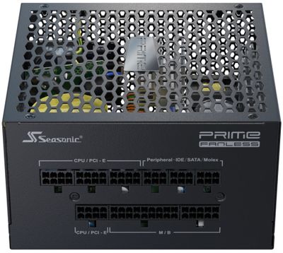 SEASONIC zdroj 500W Prime PX-500, 80+ Platinum, Fanless SEASONIC zdroj Prime PX-500 Fanless Platinum / ATX3.1 / aktiv. PFC / 80PLUS Platinum