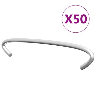 vidaXL Gabiónové háky 50 ks pozinkovaná oceľ 10 cm