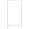 vidaXL Nohy barového stola, biele, 2 ks, 60 x (100-101) cm, oceľové