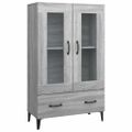 vidaXL Vysoká skrinka sivý dub sonoma 70x31x115 cm spracované drevo