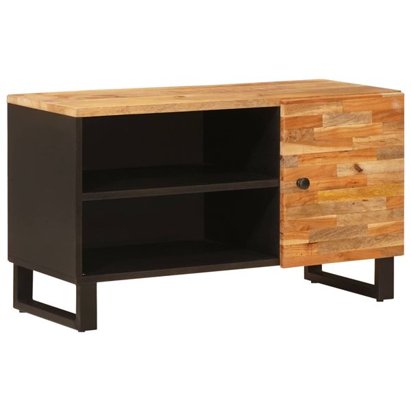 vidaXL TV skrinka s poličkou Hnedá 80 x 33 x 46 cm Masívne mango drevo