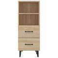 vidaXL Komoda vo farbe dubu sonoma 34,5x34x90 cm spracované drevo