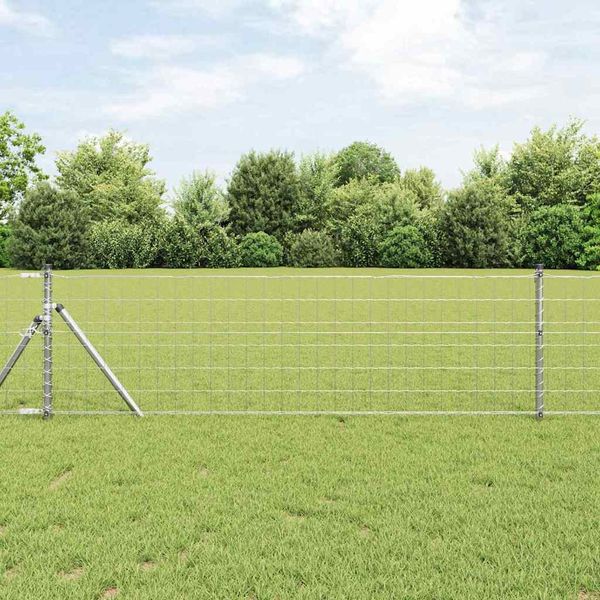 vidaXL Pevný kovaný drôtový plot 25 x 0,6 m (š x v)