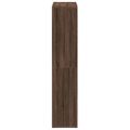 vidaXL Rozdeľovacia knižnica hnedý dub 69,5x29x69,5 cm kompozit. drevo