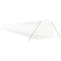 vidaXL Fóliovník s oceľovým rámom biely 40 m² 20x2x2 m