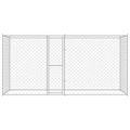 vidaXL Klietka pre psa Strieborná 400 x 200 x 200 cm Pozinkovaná oceľ