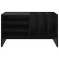 vidaXL Skrinka na gramofónové platne Čierny dub 78,5 x 35 x 45 cm