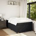 vidaXL Posteľný rám boxspring s matracom čierny 120x200 cm zamat
