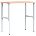 vidaXL Pracovný stôl 100x60x(73-99,5) cm bukový masív obdĺžnikový