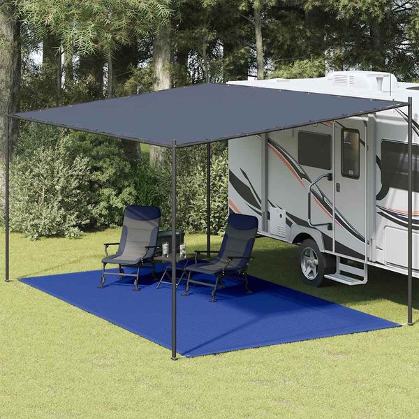 vidaXL Koberec do stanu 300x600 cm modrý HDPE